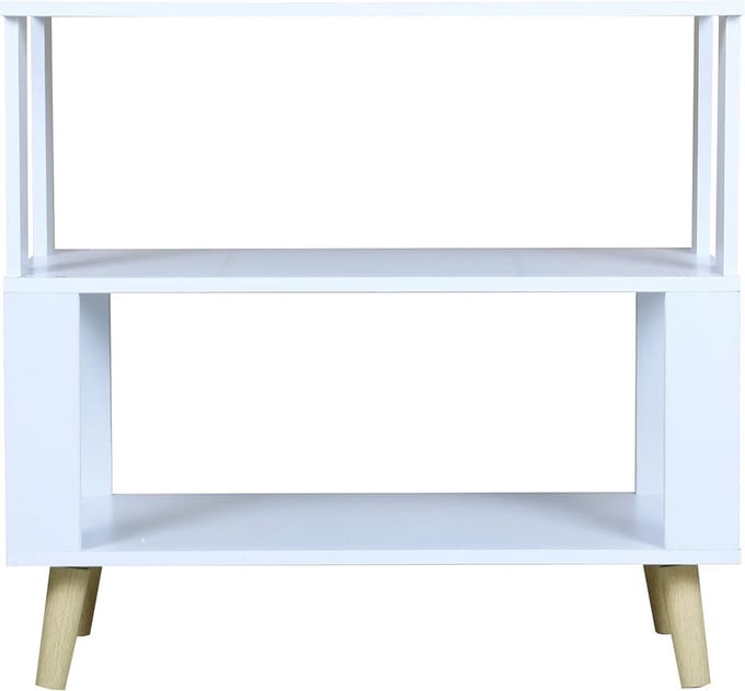Moderne Salontafel Scandinavisch Design met Planken - Wit
