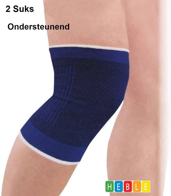 2x "Elastische~Knie~Brace~ maat Large " van Heble® -