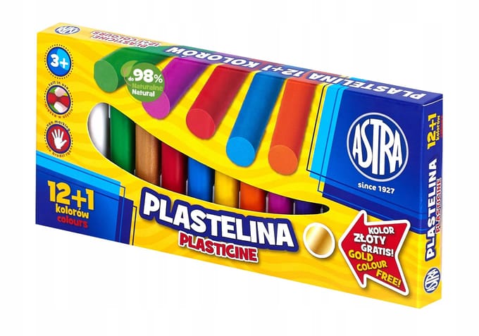 Astra - Schoolklei - 13 Kleuren - Goud - Herbruikbaar - Voor Kinderen