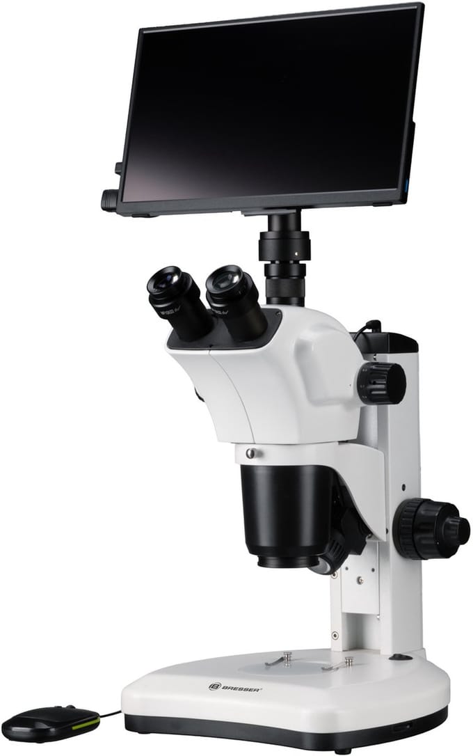 Bresser Microscoop - Science ETD-301 Trino - 7x -63x - Incl. MikroCam MINI Full HDMI en Full HD MINI HDMI Display