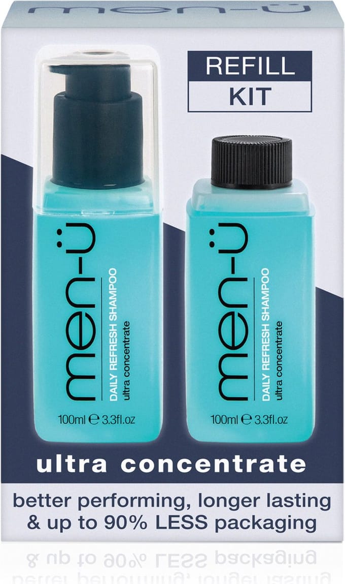 men-ü Daily Refresh Shampoo Refill Kit 2 x 100ml