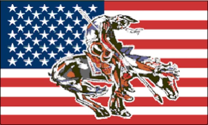 Vlag USA End of the Trail