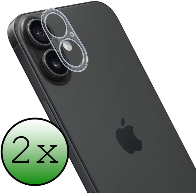 Camera Lens Protector - 2 Stuks Geschikt voor Apple iPhone 17 - Camera Screenprotector Beschermglas - Gehard Glas - Tempered Glass - Screen Protector