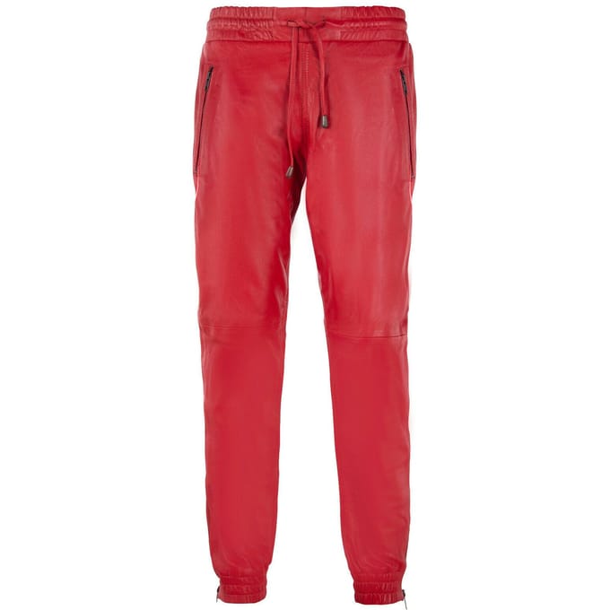 Leren joggingbroek voor heren, Boston