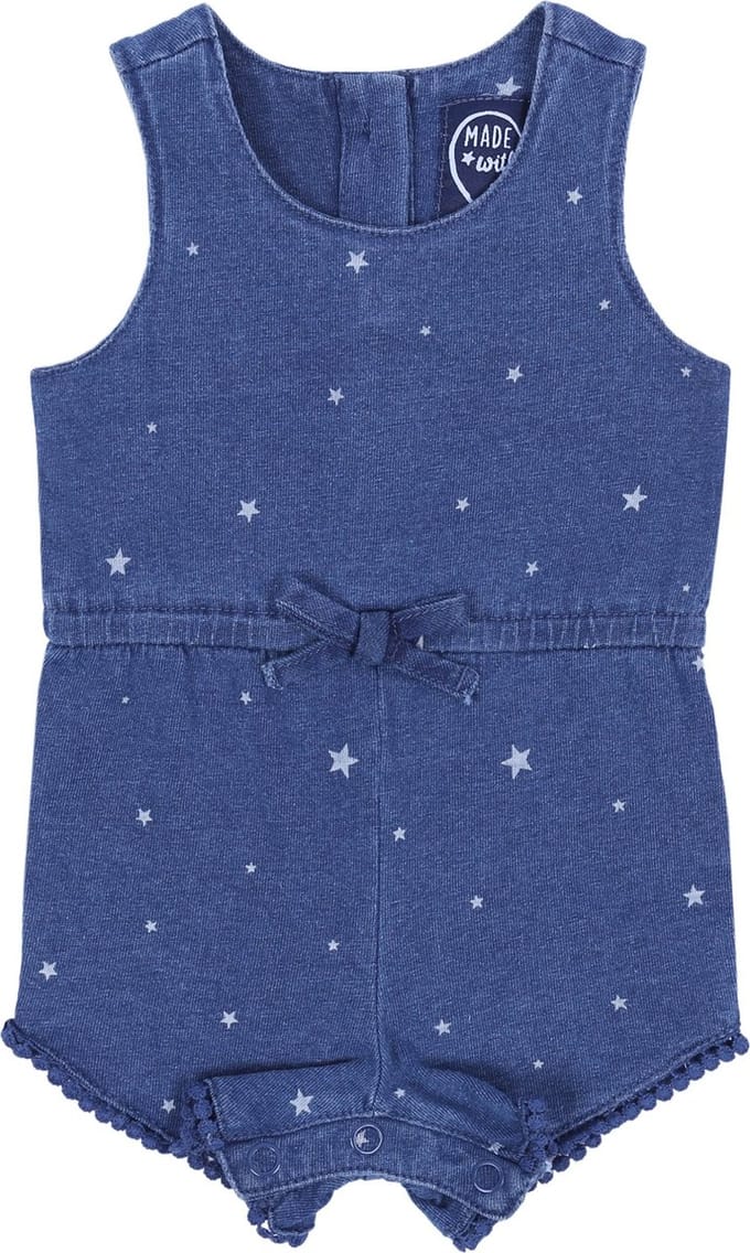 Denim jumpsuit/body in sterren