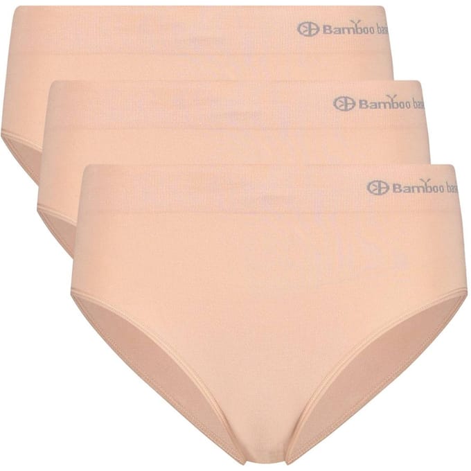 Bamboo Basics Naadloze Slip Belle - 3-pack - Roze Slip - Maat S - Bamboe Ondergoed Dames Naadloos - Bamboe Slips