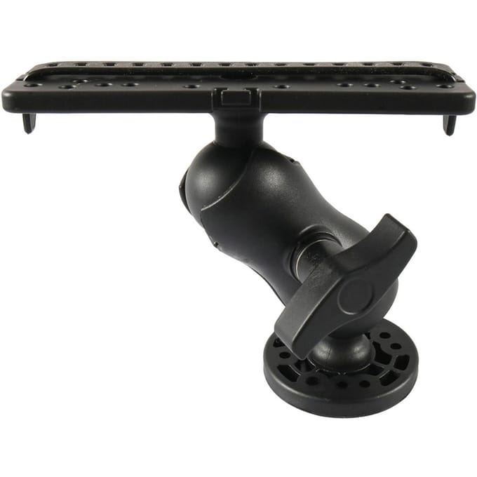 Fish Finder Montage Basis 360 graden Draaibare Verstelbare Fish Finder Rek Montagebeugel voor Boot Kano zwart