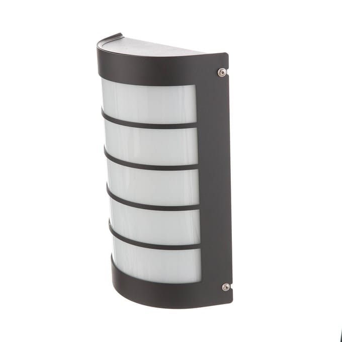 CMD LED wandlamp Aqua Marco roestvrij staal antraciet raster sensor