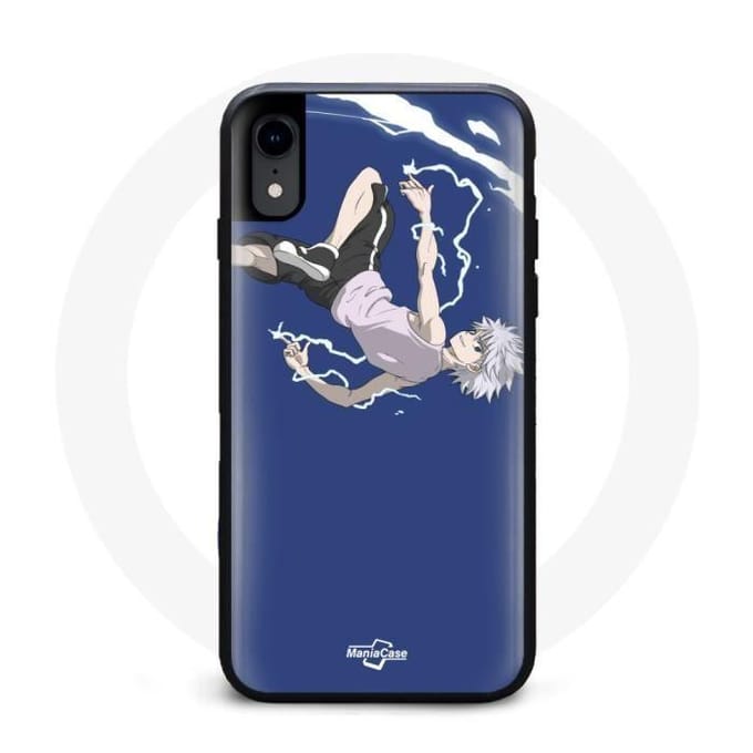 Coque - Maniacase - Iphone XR - Killua Zoldyck - Souple - Protection et décoration noir