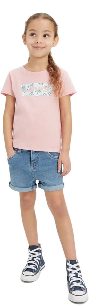 Levi´s ® Kids Girlfriend Korte Jeans Blauw 14 Years Meisje
