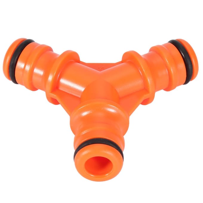 Y-vormige 3-weg slangconnector splitter Tuinwatersplitter(3-weg) orange
