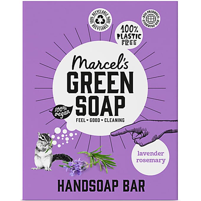 Marcel's Green Soap Handzeep Bar Lavendel & Rozemarijn - 90 gr