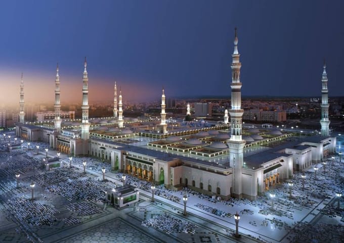 Fotobehang - Medina Mosque 388x270cm - Papierbehang