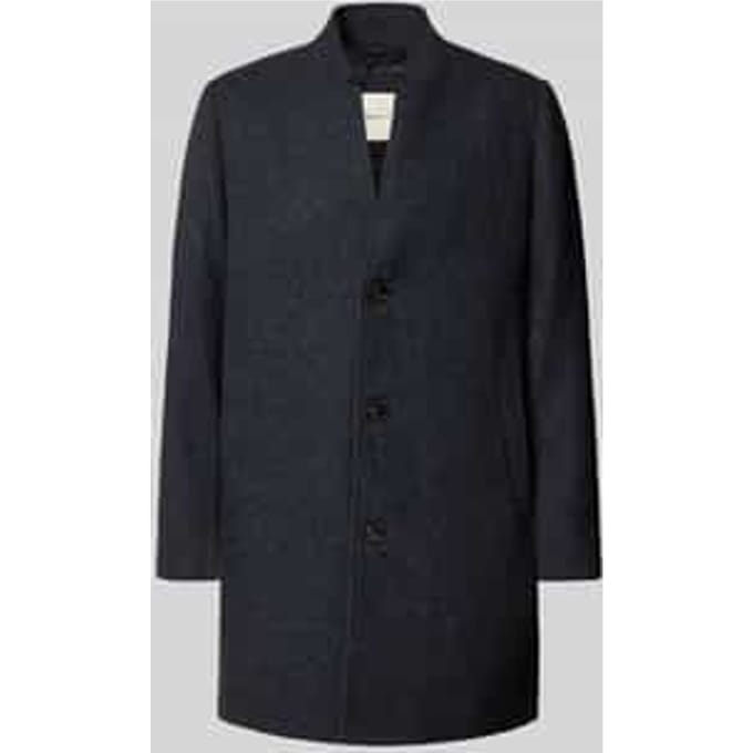 Tom Tailor Denim - Wollen jas met opstaande kraag - Maat XL - black navy twill