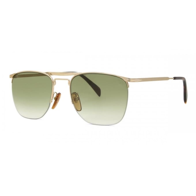 David Beckham Zonnebril 1001/s Cat.3 Vierkant Rvs Goud/bruin