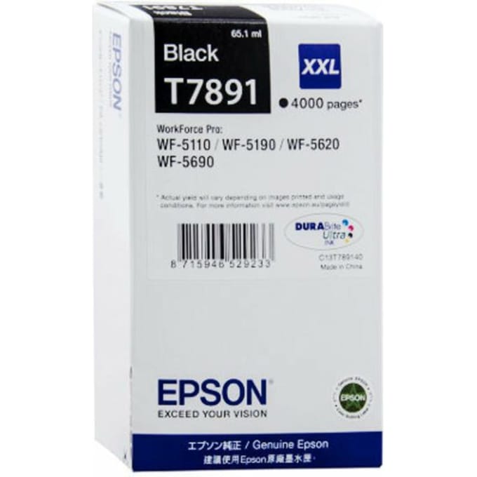Epson T7891 inktcartridge zwart extra hoge capaciteit (origineel)