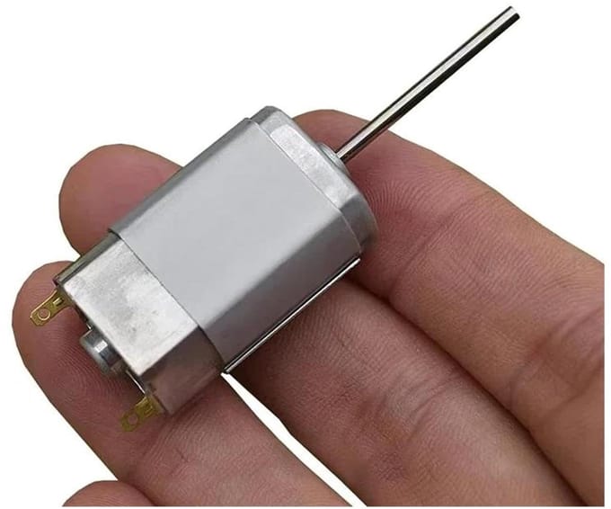 Mini DC Motoren - Hoge Snelheid Motor - Hobby Projecten - Compact Ontwerp - 20mm Diameter - Zilver