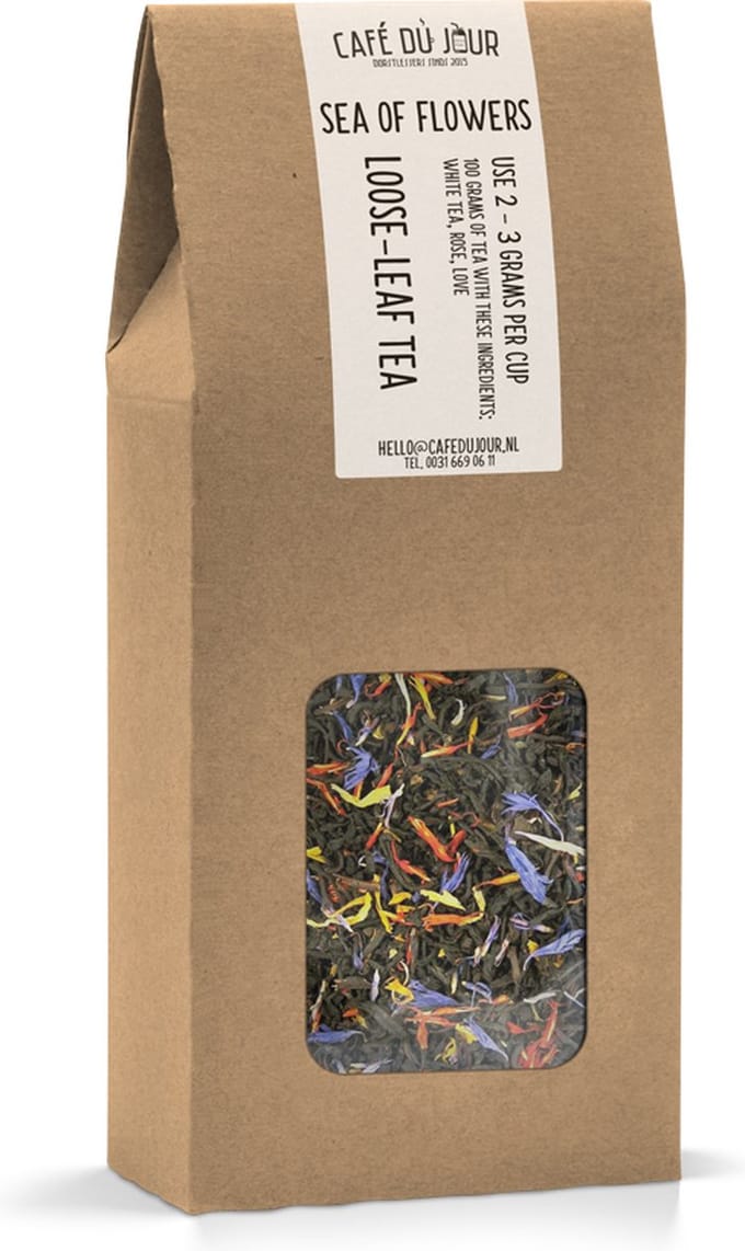 Bloesemzee - Zwarte thee 100 gram - Café du Jour losse thee