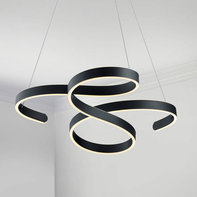 Trio Lighting LED hanglamp Francis, antraciet