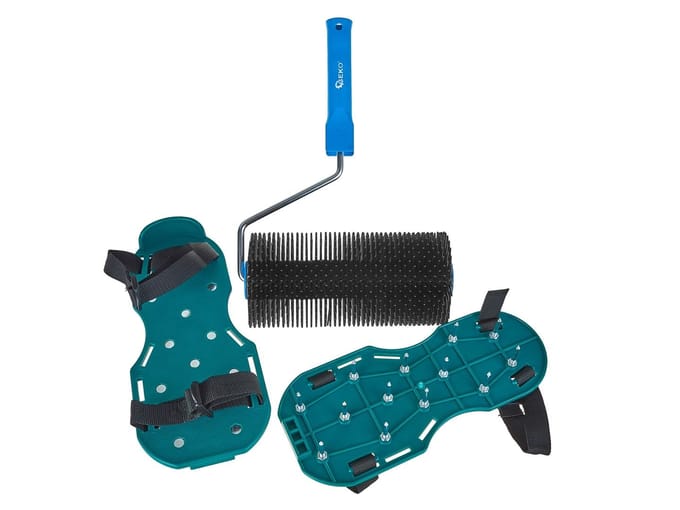 GEKO 2-delige venting set - gladde afwerking - 230 mm roller - spijkers 28 mm - spijkerschoenen