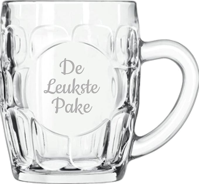 Gegraveerde Bierpul 55cl De Leukste Pake