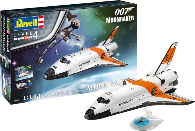 Revell Modelbouwpakket Militaire voertuigen - 05665 James Bond 007 - Moonraker - Geschenkset Plastic - 1:144 - Modelbouw