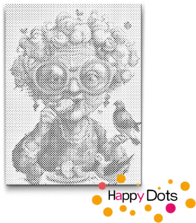 HappyDots DOT Painting Gekke oma's 09 - 30x40cm