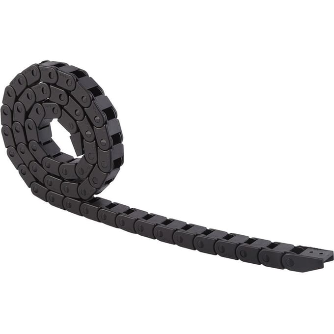 R28 Zwarte Nylon Kabelrupsketting Draadhouder 1000 mm 40 Lang Voor 3D Printer CNC Router Machine black
