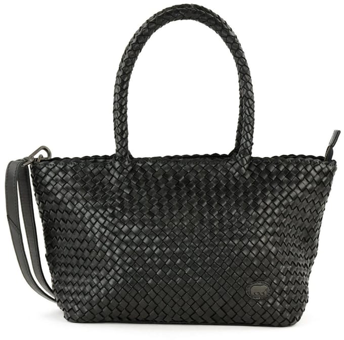 Bear Design Franca Gevlochten Handtas - Zwart
