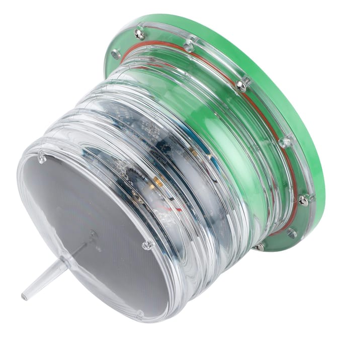 IP68 Waterdicht Zonne Schip Bakboei Licht Schuit LED Navigatie Knipperend Zwevend Marine Boot Accessoire white
