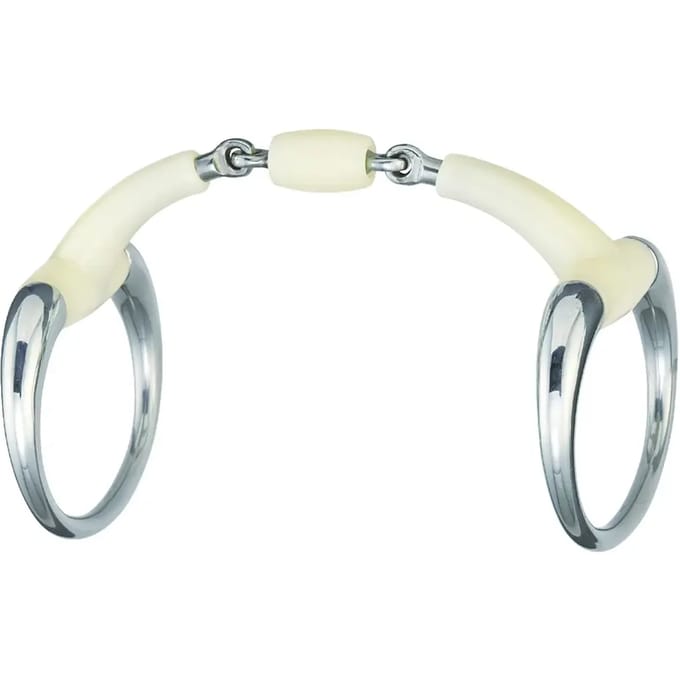 Dubbele schaar-olijvenbit voor paard Happy Mouth