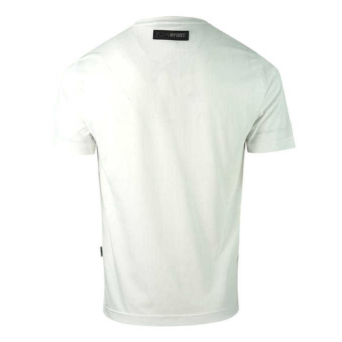 Plein Sport Blok Logo Witte T-shirt