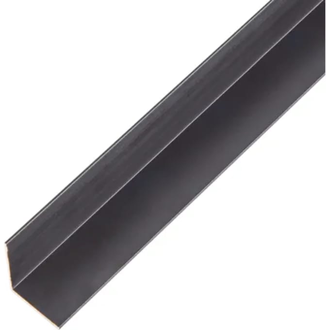 Alberts Hoekprofiel - Aluminium Zwart - 20x20x1mm 1m