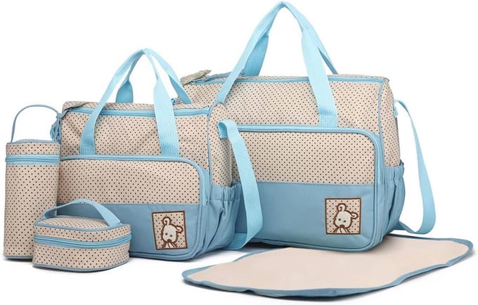 Multifunctionele 5-delige Baby Luiertas Set - Perfect voor Moeders