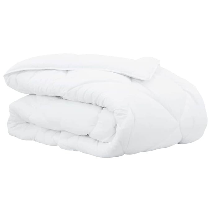 vidaXL - Winter - Duvet - 202 - x - 201 - x - 5 - cm - Winter - Polyester - Wit - Ademend