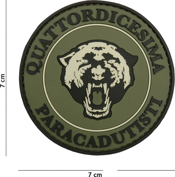 Embleem 3D PVC Paracadutisti groen