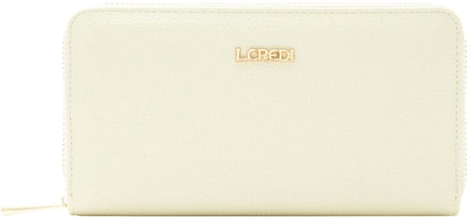 L.CREDI Perla Portemonnee RFID-bescherming 19 cm - Dames - Horizontaal - creme