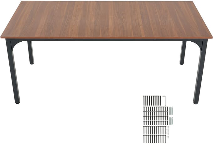 Rechthoekige eettafel Keukentafel (alleen tafel) 180 cm Bruin