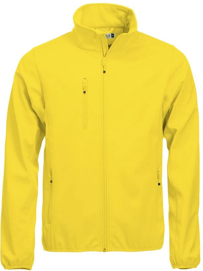 Clique Basic Softshell Jas Heren Lemon maat S