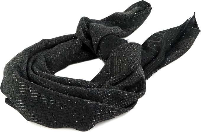 GUESS Sjaal Aveta Scarf 80x180 Black Zwart