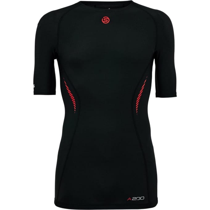 Skins A200 lichtgewicht compressieshirt voor heren (Zwart)