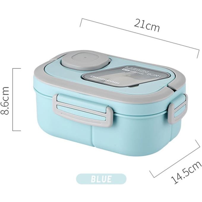 Draagbare lunchbox Compartiment Tarwestro Bento Draaggreep Box Herbruikbare serviescontainers Maaltijd Snack Voedselcontainers