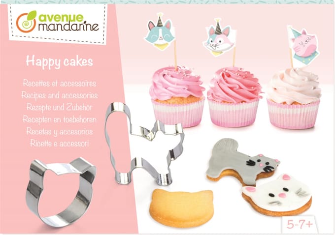Creatieve receptendoos en happy cakes kat accessoire Avenue Mandarine