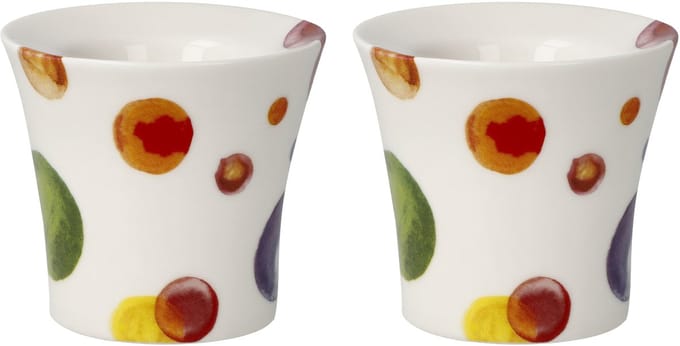Goebel - Colori | Eierdopjes set Colori mix 4 stuks | Porselein