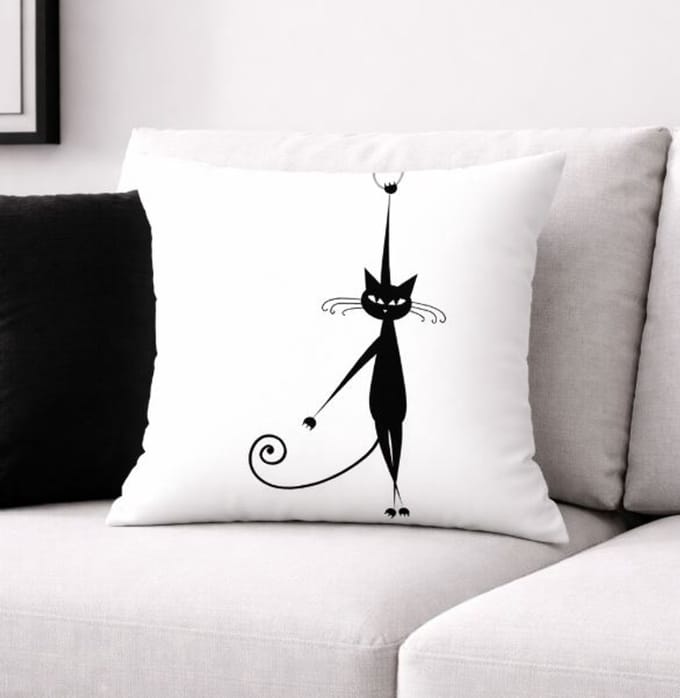 Whisker Whimsy Collection Kussenhoes - 45x45 cm