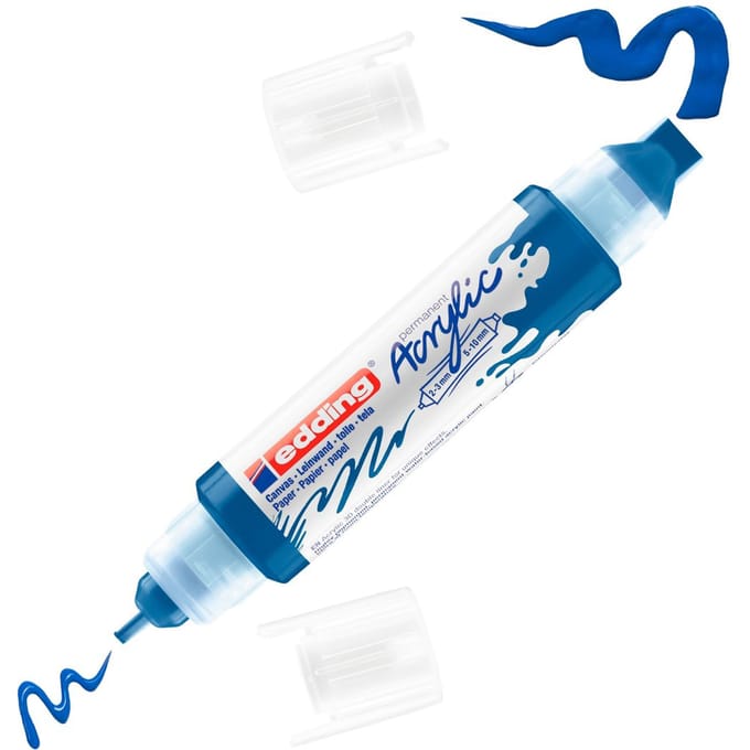Edding 5400 3D double liner - Acrylmarker - 	Gentiaanblauw (903)