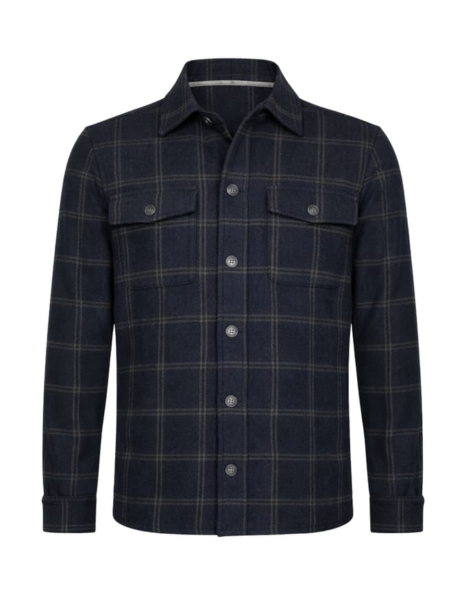 R2 Check Overshirts Donkerblauw 134.overshirt.004