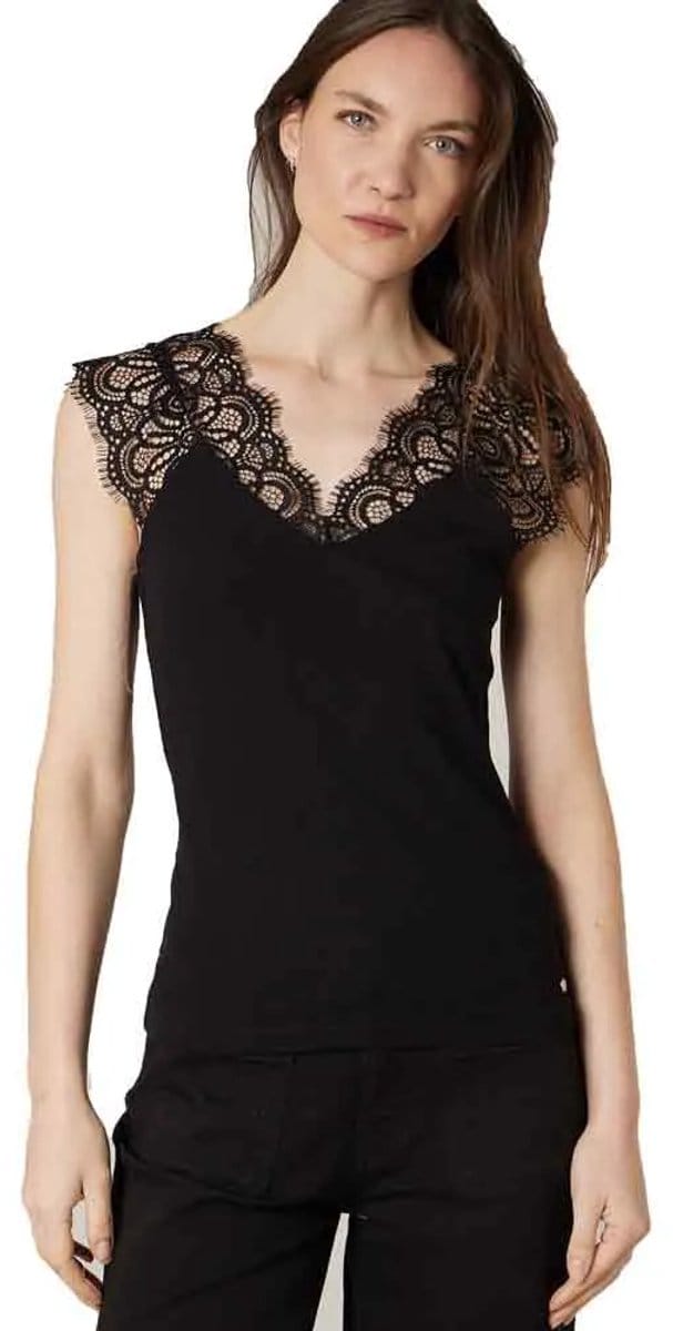 Deeluxe Brivia Mouwloze Blouse Zwart S Vrouw