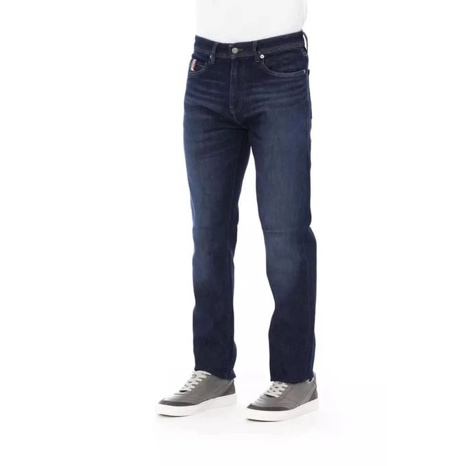 Baldinini Trend Blauwe Katoenen Jeans Denim