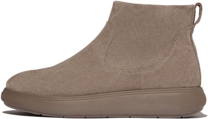 FitFlop IQ-Comff Suede Zip Ankle Boots BRUIN - Maat 40